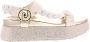 Liu Jo Platform Sandals Braiding Dames Sandalen White Butter - Thumbnail 5