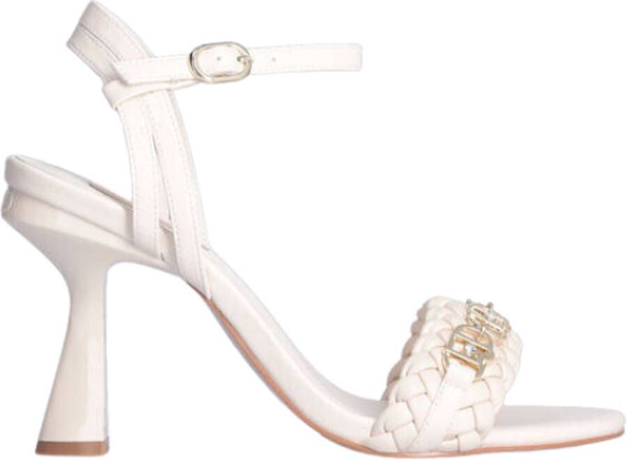 Liu Jo Elegante witte hoge hak sandalen White Dames
