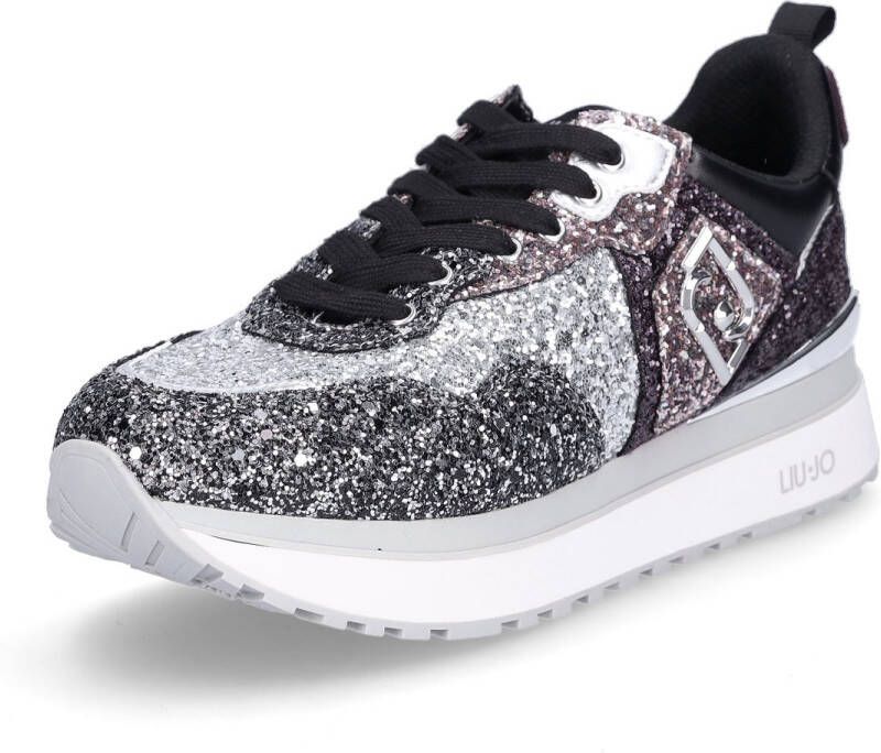 Liu Jo dames sneaker Maxi Wonder 01 zilver zwart