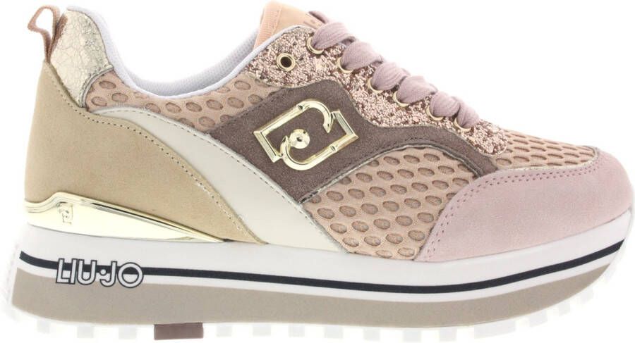 Liu Jo Beige Sneakers met Kleurblok Design Beige Dames