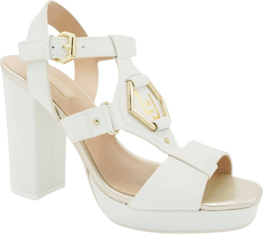 Liu Jo Sandals With Wide Heel Beige Dames