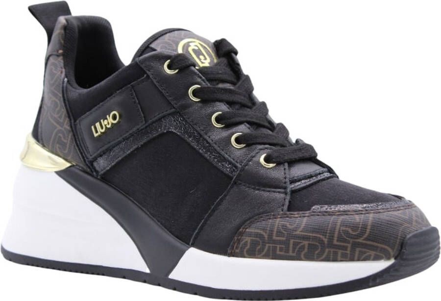 LIU JO Lage Sneakers Dames Kylie 22 Maat: 40 Materiaal: Leer Kleur: Zwart - Foto 18