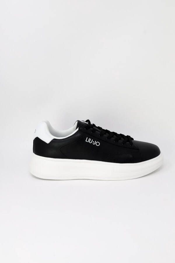 Liu Jo leren Heren Sneakers zwart