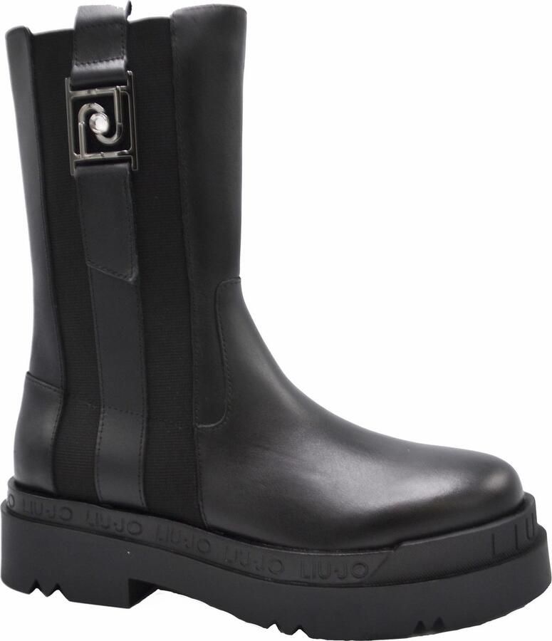 Liu Jo Chelseaboot Dames Zwart Leder - Foto 5