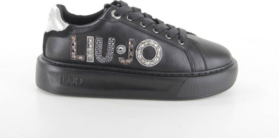 LIU JO Lage Sneakers Dames Kylie 22 Maat: 40 Materiaal: Leer Kleur: Zwart - Foto 16