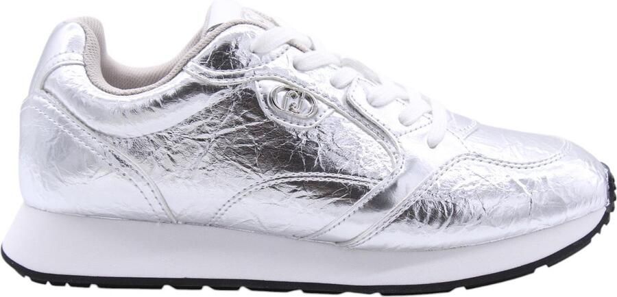 Liu Jo Zilveren Eco-Leren Sneakers Lolo 18