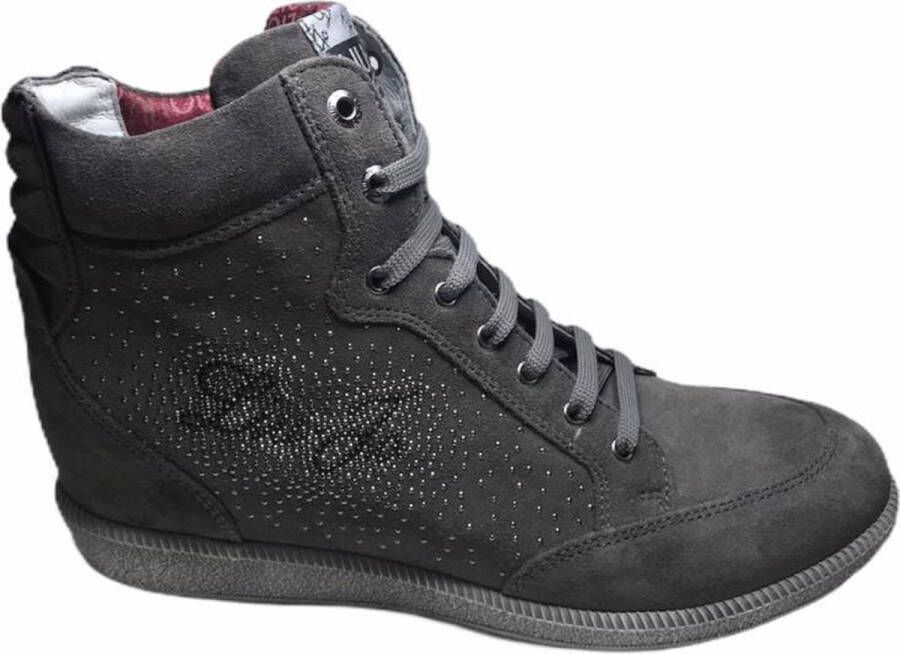 Liu Jo Lui Jo Girl Sleehak veterssneakers UB20847 antracite