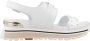 Liu Jo Lage Hak Witte Leren Sandaal White Dames - Thumbnail 1