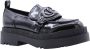 Liu Jo Dames Mocassin met Metalen Logo Accessoire Black Dames - Thumbnail 1