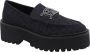 Liu Jo Zwarte platte schoenen met metalen logotoebehoren Black Dames - Thumbnail 1