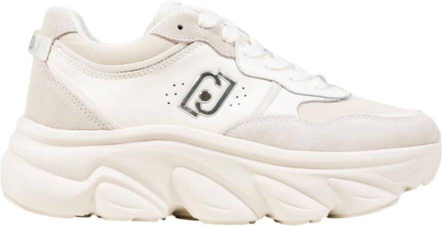 Liu Jo Slip-On Sporty Faux Leather Sneakers Wo White