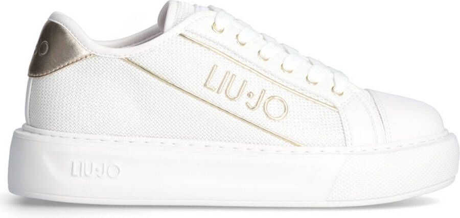 Liu Jo Witte Mesh Glitter Sneakers Kylie 26 White Dames