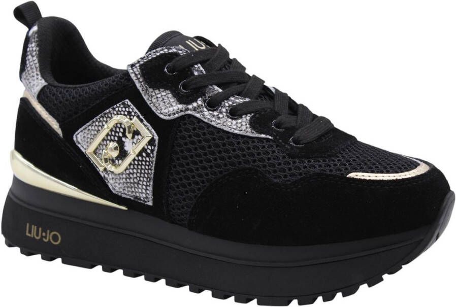 Liu Jo Zwarte platte sneakers Stella Black Dames - Foto 4