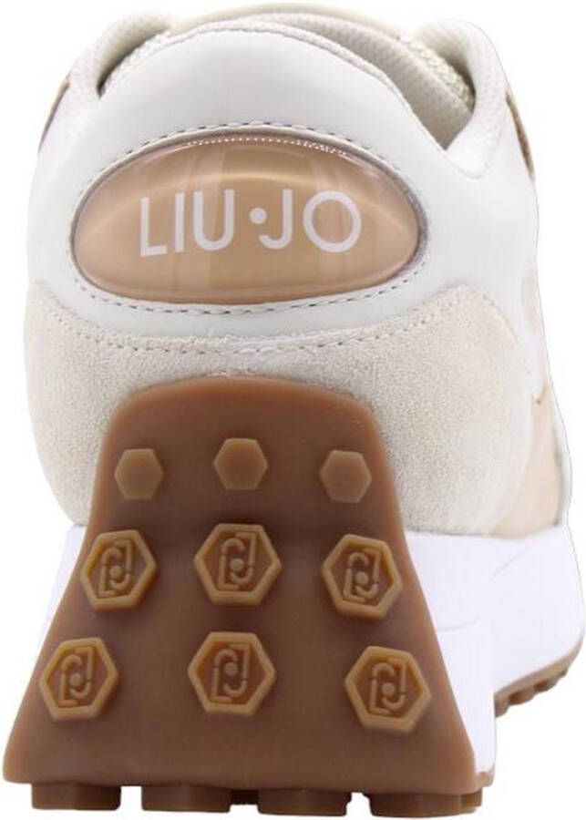 Liu Jo Metalen Eyelet Ronde Neus Sneakers met Zijrits White Dames