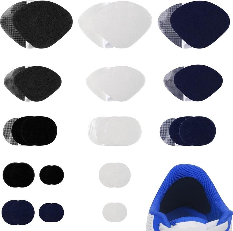 24 stuks reparatiepleisters voor schoenen zelfklevende stickers voor sportschoenen met gaten ideaal voor hoge hakken