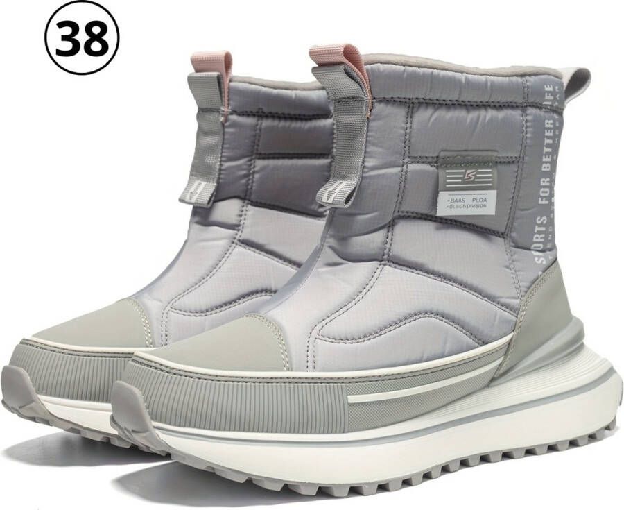 Livano Antislip Sneeuwboots Snowboots Wintersport Sneeuwschoenen Ski Gadgets Voor Dames Licht Grijs