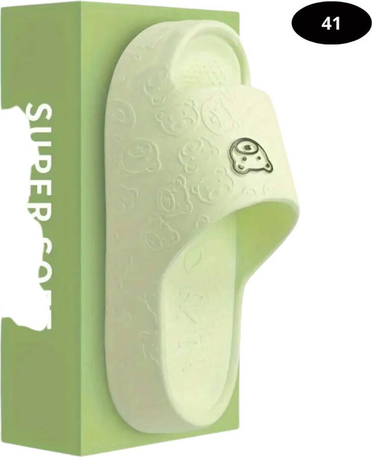 Livano Badslippers & Comfortabel Flip Flops Sauna Zomer Groen