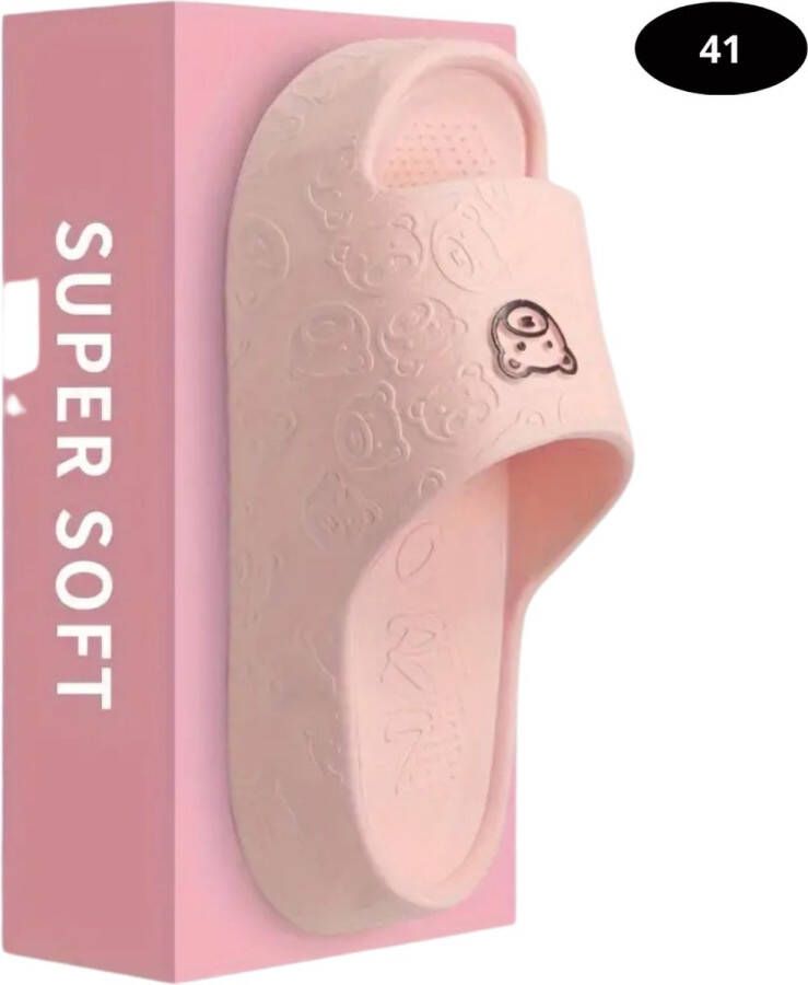 Livano Badslippers & Comfortabel Flip Flops Sauna Zomer Roze