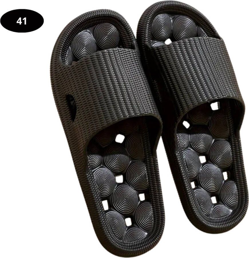 Livano Badslippers & Comfortabel Flip Flops Sauna Zomer Zwart