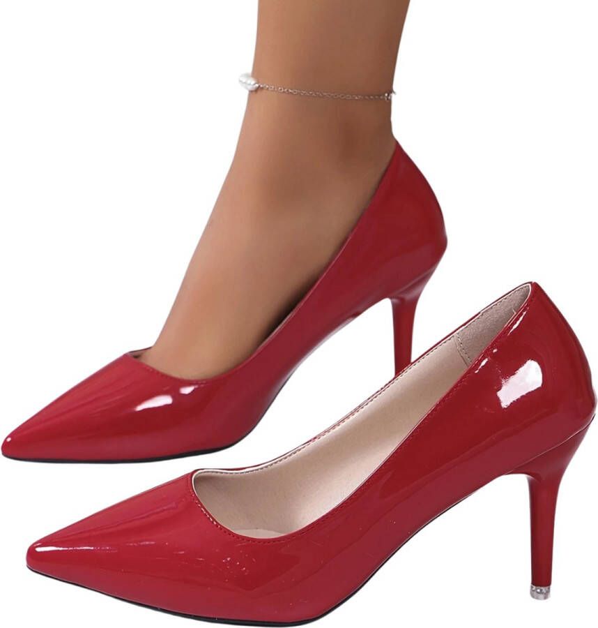 Livano Hakken Dames Schoenen Pumps Schoenen Rood