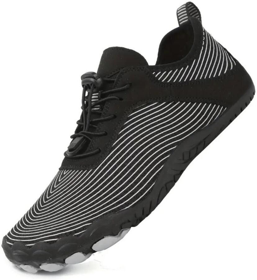 Nivard Barefoot Schoenen Waterschoenen Aquashoes Afzwemschoenen Zwemles & Fitness Sportschoenen Zwart & Wit