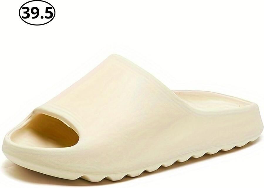 Livano Comfortabele Slippers Badslippers Teenslippers Anti-Slip Slides Flip Flops Stevig Voetbed Khaki