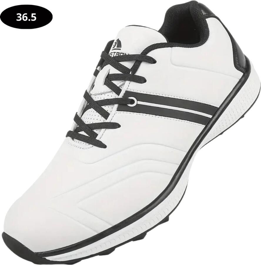 Livano Golfschoenen Dames- Sneakers Golfkleding Golfschoenen Antislip Waterdicht Golfen Wit & Zwart