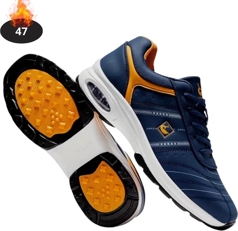 Livano Golfschoenen Heren Golfkleding Golfschoenen Antislip Golfen Marineblauw