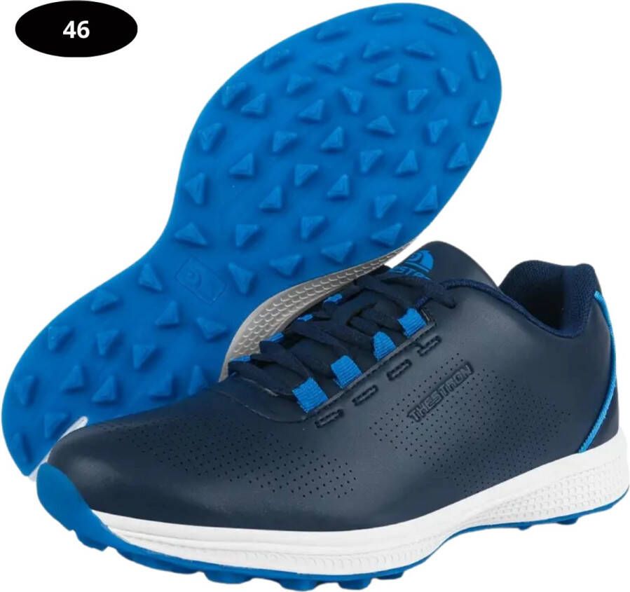 Bovista Golfschoenen Heren Sneakers Golfkleding Golfschoenen Antislip Waterdicht Golfen Blauw 46