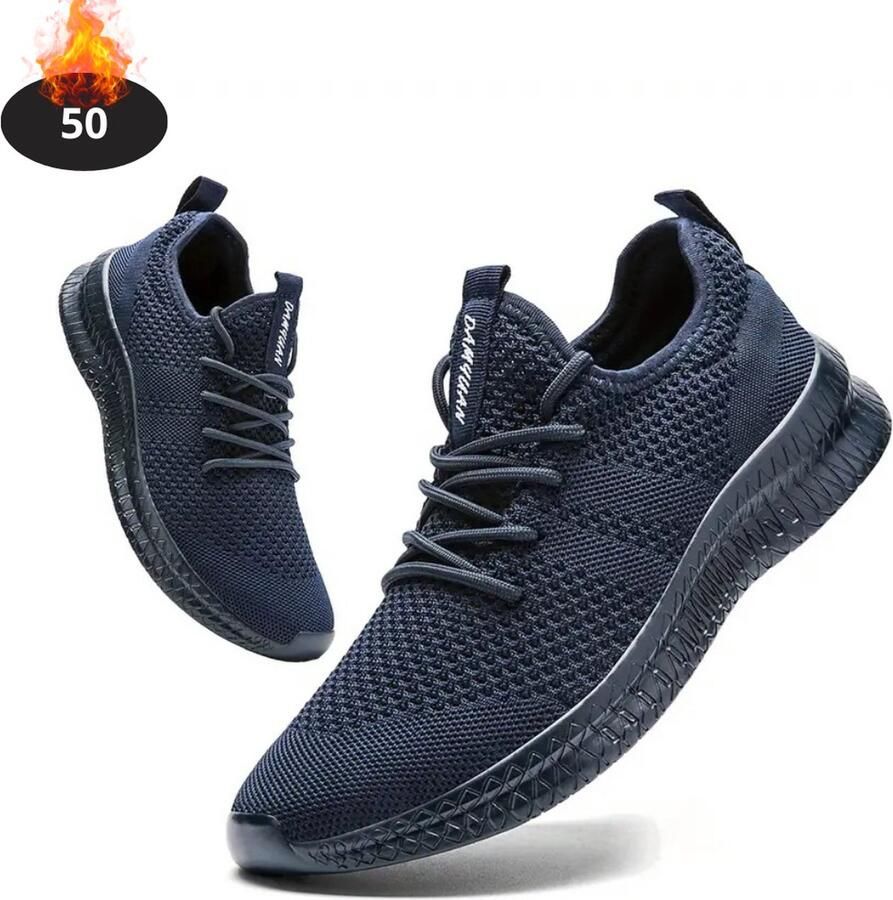 Livano Schoenen Heren Sneakers Comfortabel Sportief Casual Volwassen Blauw