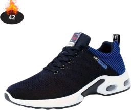 Livano Schoenen Heren Sneakers Comfortabel Sportief Casual Volwassen Zwart Blauw