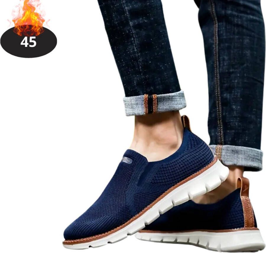 Livano Schoenen Heren Sneakers Comfortabel Casual Volwassen Blauw