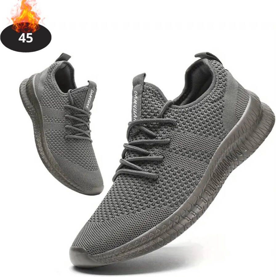 Livano Schoenen Heren Sneakers Comfortabel Sportief Casual Volwassen Donkergrijs