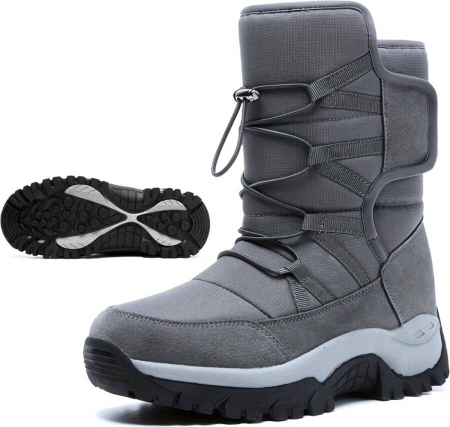 Livano Sneeuwschoenen Snowboots Sneeuwboots Heren Wintersport Ski Gadgets Grijs