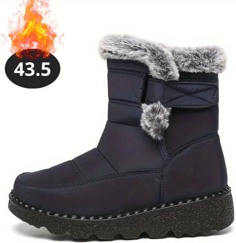 Livano Snowboots Sneeuwschoenen Sneeuwboots Heren Wintersport Ski Skischoenen Blauw 43.5 Buiten Antislip Winter