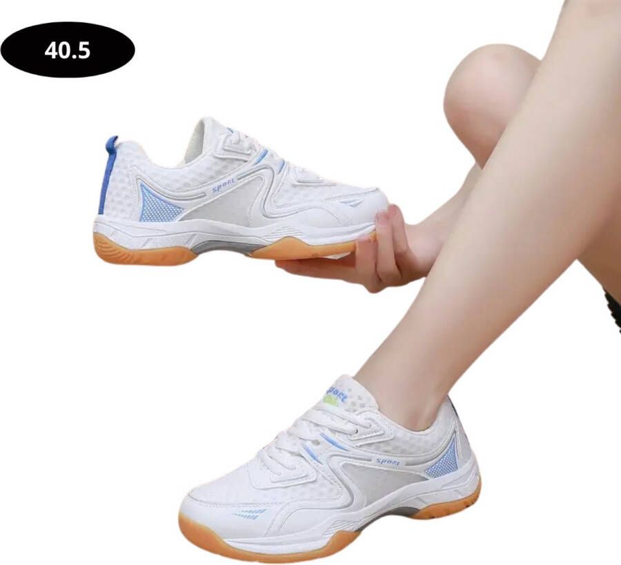 Livano Tennisschoenen Tenniskleding Indoor Outdoor Beige & Blauw