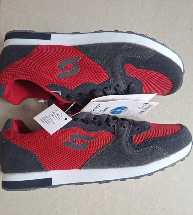 Livergy Heren sneakers Rood-Zwart Comfortabel & Getest op Kwaliteit
