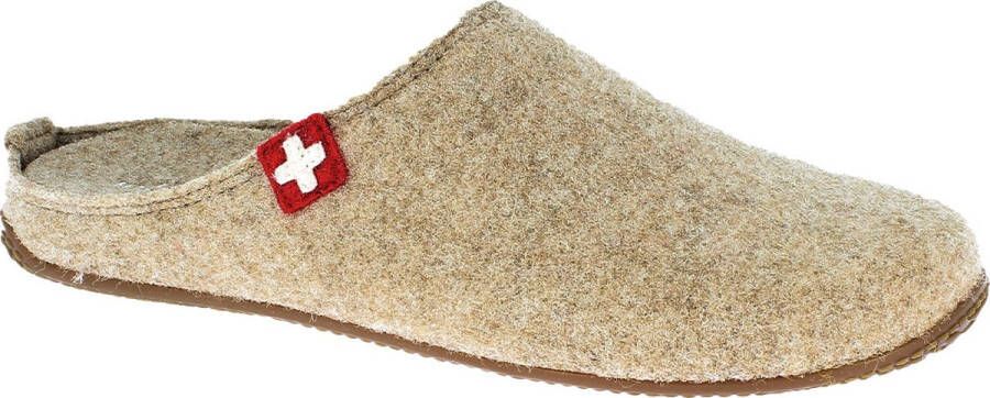 Living Kitzbühel Dames en Heren pantoffels Filz Schweizer Kreuz