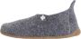 Living Kitzbühel Pantoffels Schweizer Kreuz 4048 610 Grau Grijs Wolvilt LK40480610 - Thumbnail 6