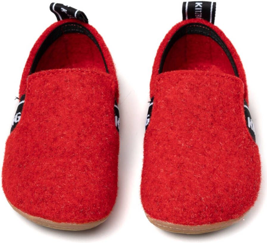Living Kitzbühel T-Model Vilt & LK Belettering No. 3645 Pantoffels rood