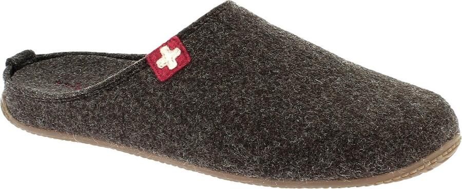 Living Kitzbühel Pantoffels Schweizer Kreuz 3886 289 Dark Oak Bruin Wolvilt LK38860289 - Foto 2