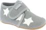Living Kitzbühel Baby's Klettschuh Sterne Pantoffels grijs - Thumbnail 1