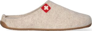 Living Kitzbühel Pantoffels Schweizer Kreuz 3886 106 Unbleached Beige Wolvilt LK38860106
