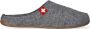 Living Kitzbühel Pantoffels Schweizer Kreuz 3886 610 Grau Grijs Wolvilt LK38860610 - Thumbnail 5