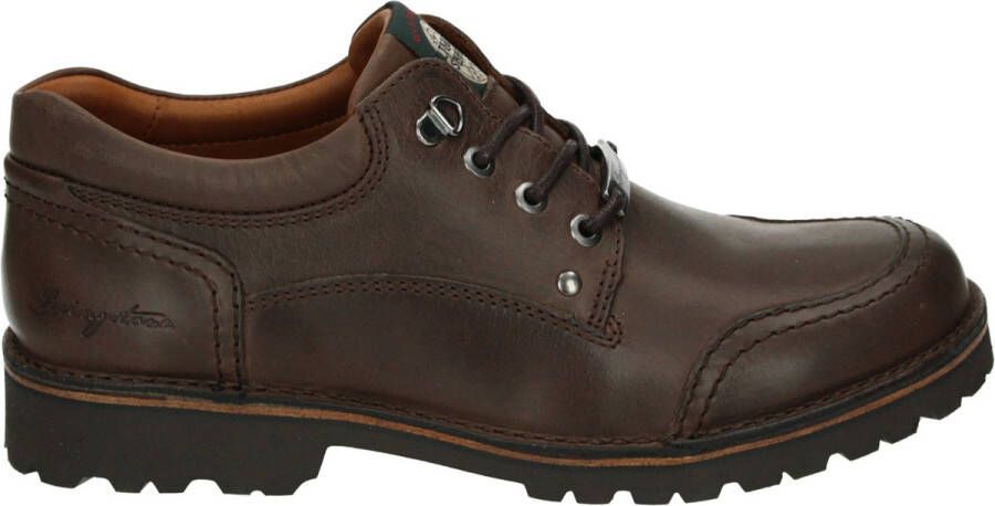 Livingstone by Piedro Livingstone IJmuiden 48961-1502 Veterschoen Bruin Waxed Nubuck Wijdtemaat I 9 Schoenmaat