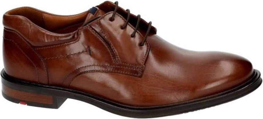 Lloyd -Heren cognac caramel geklede lage schoenen