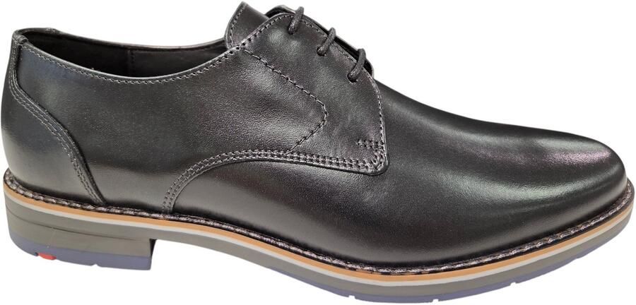 Lloyd Drift 110 Nette Veterschoenen Zwart Leer Heren Zwart