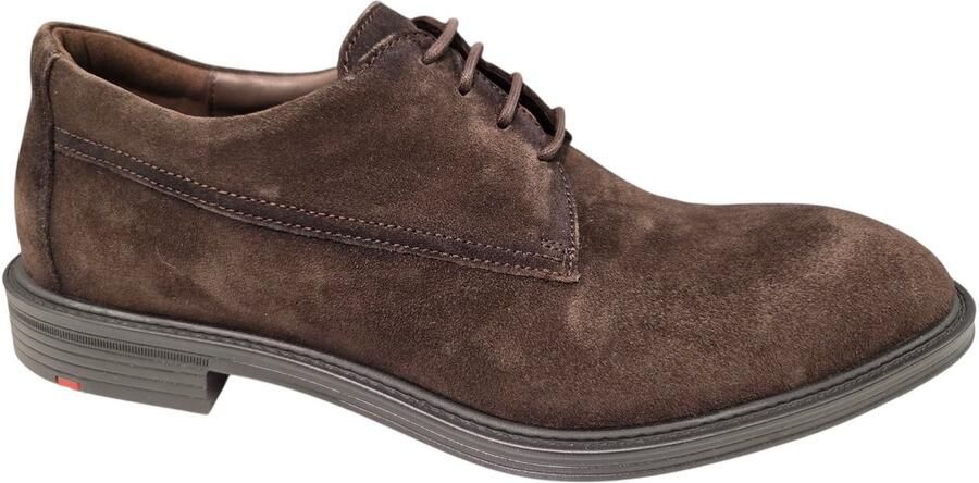 Lloyd X-Motion Bruine Suede Heren Geklede Veterschoenen Bruin