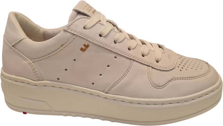 Lloyd Sara White Witte Lage Dames Sneakers Wit