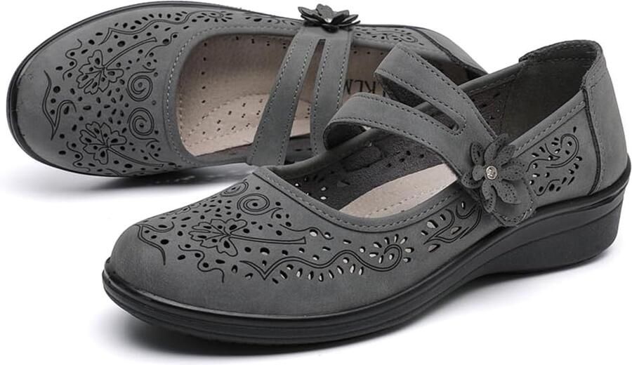 Loafers met bloemen en gaatjes comfortabel voor dagelijks gebruik